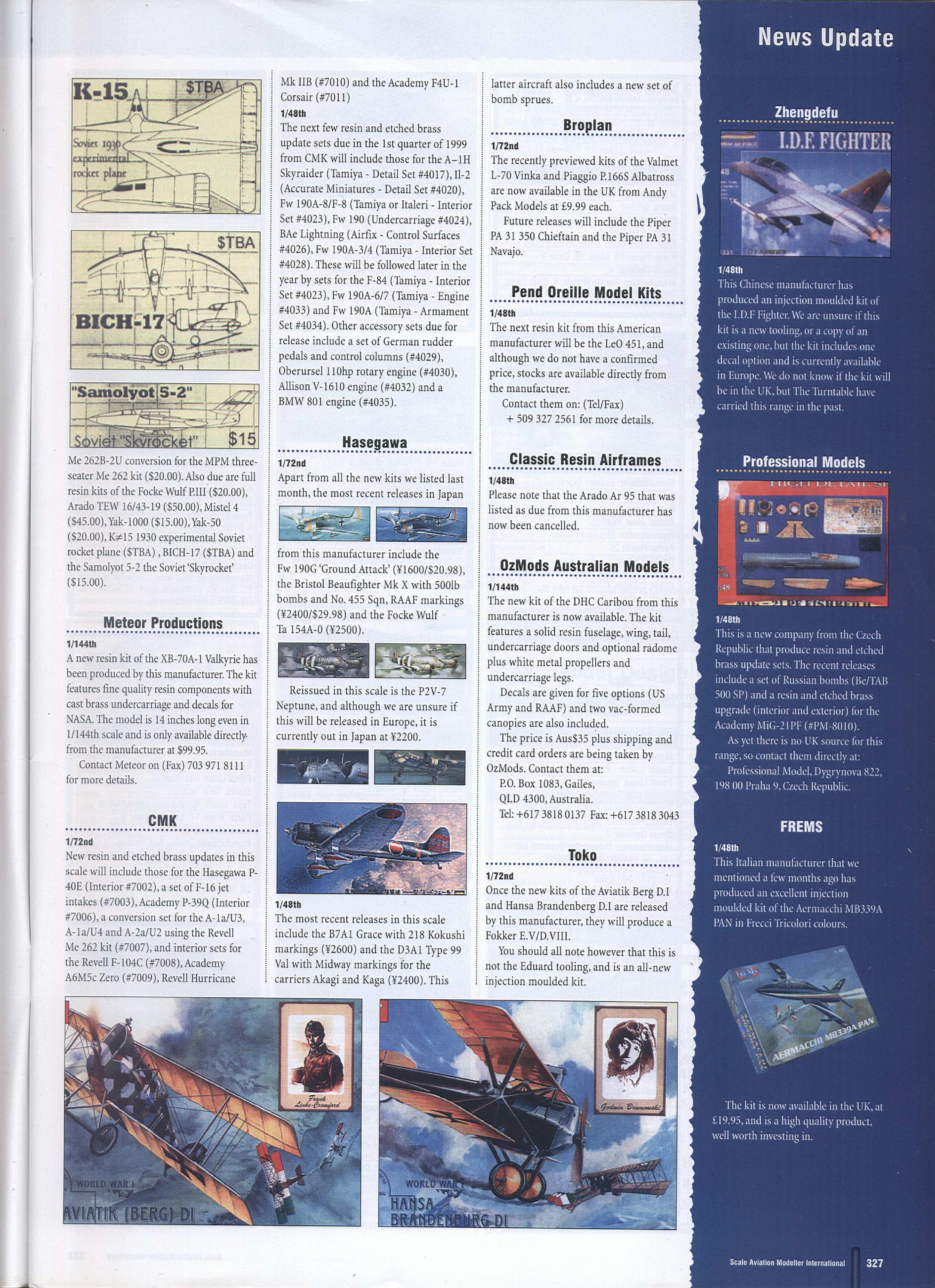 Scale Aviation Modeller International 1999-05